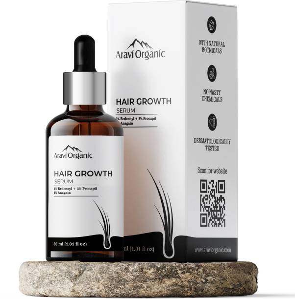 Aravi Organic Hair Growth Serum-Redensyle, Anagain, Procapil & Biotin For Healthy Hair Growth