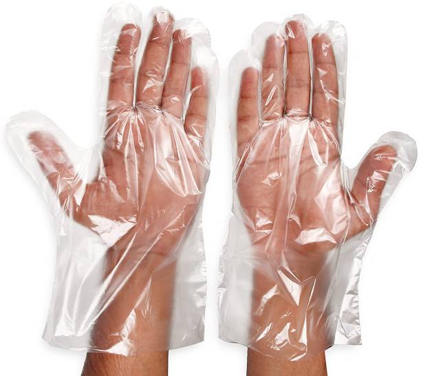 SNDS Transparent Disposable Clear Gloves Wet and Dry Disposable Glove Multicolor Hair Straightener Glove