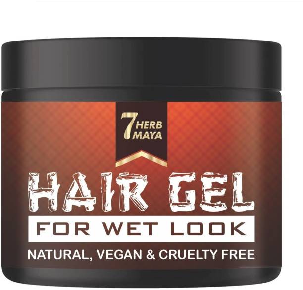 7Herbmaya Hair Gel for Wet Look Natural, Vegan & Cruelty Free Hair Gel for Smart Look Hair Gel