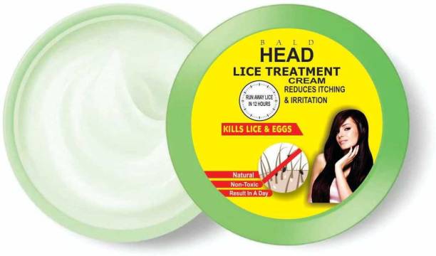 BALDHEAD LICE TREATMENT CREAM | KILLS LICE & EGGS |REDUCES ITCHING & IRRITATION Hair Cream