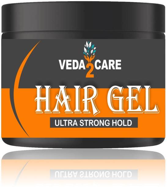 Veda2Care Hair Gel for Ultra Strong Hold| Natural, Vegan & Cruelty Free Hair Gel for Men Hair Gel