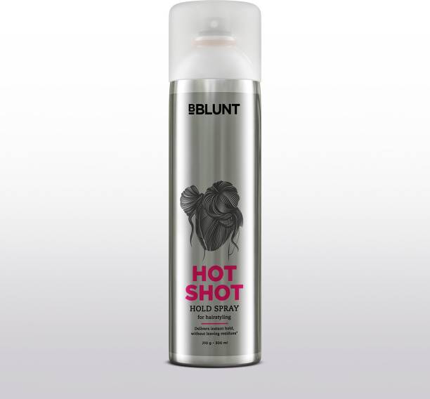 BBlunt Hot Shot Hold Spray for Instant & Firm Hold - 300 ml Hair Spray