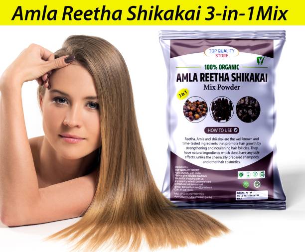 Top Quality Store Reetha Amla Shikakai Mix Powder For healthy hair
