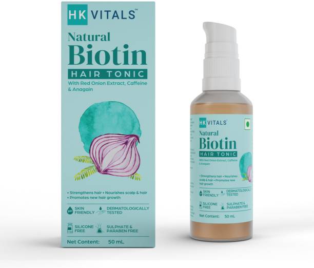 HK VITALS by HealthKart Biotin Hair Tonic, for Strong Hair, All Hair Types Price in India