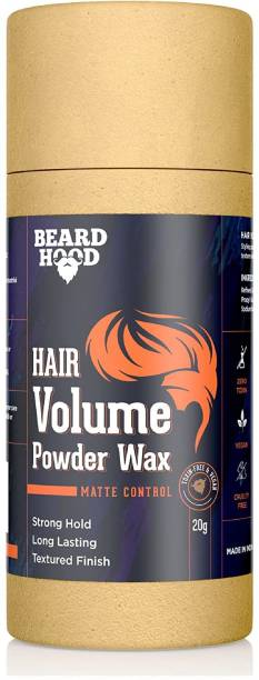 BEARDHOOD Hair Volumizing Powder Wax | Matte Finish , Natural & Zero Toxin Strong Hold Hair Volumizer Powder Wax