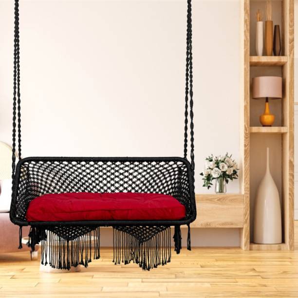 Patiofy Premium Large Double Seater Swing/ Swing for Adults/ 2 Seater Adult Swing/ Jhula Polyester Large Swing