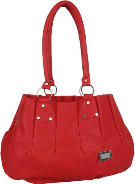 Women Red, White, Blue Hand-held Bag Price in India