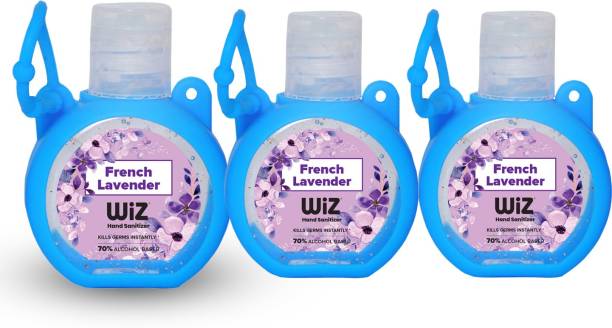 Wiz French Lavender  Kill Germs Instantly Bag Tag Hand Sanitizer Bottle