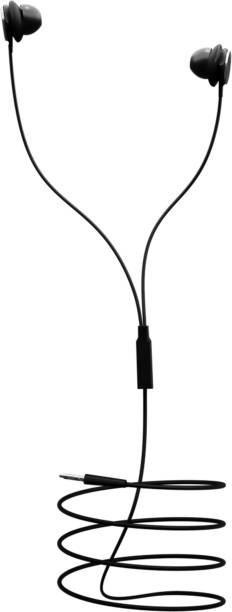 IAIR S8Max in-Ear Wired Earphone with Mic,Enhanced bass, Soft Silicon Ear Tips- Black Wired Headset