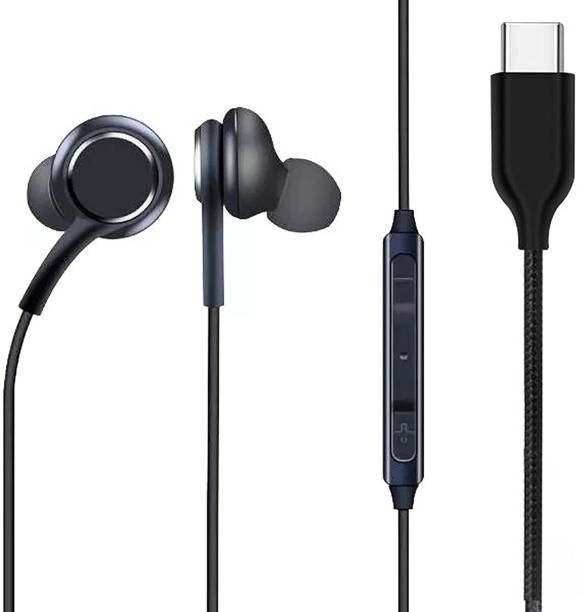 Voulao Note 20 Ultra AKG Wired with Mic Type c Super Extra High Bass Headphones Wired Headset