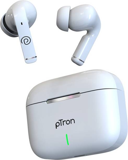 PTron Basspods P251+ with 50Hrs Playback, 12mm Driver, ENC, Movie Mode, Touch Controls Bluetooth Headset
