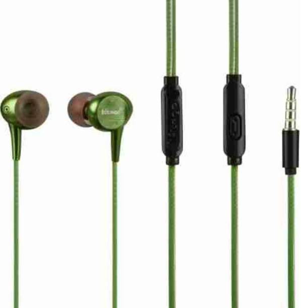 Mobiaspire Earphones with Deep Bass and made of naylon for longer Durability Wired Headset