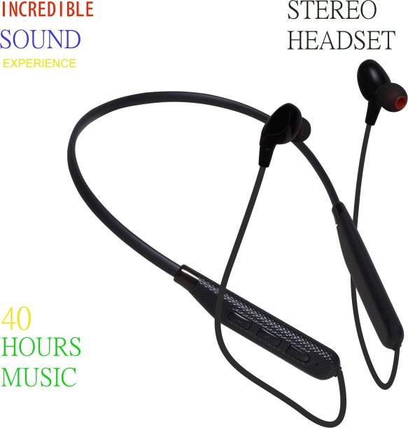 xerovex 40 Hours Playtime Bluetooth Wireless Neckband headphones Bluetooth Gaming Headset