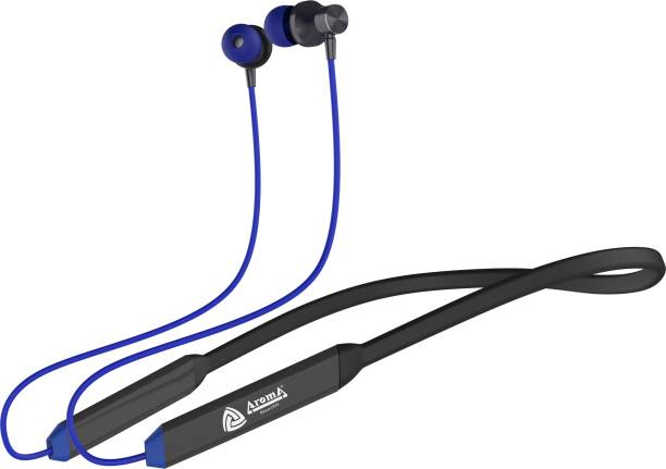 Aroma NB119 Neutron 60 Hours PlayTime With 4 EQ modes Fast Charging Neckband Bluetooth Headset