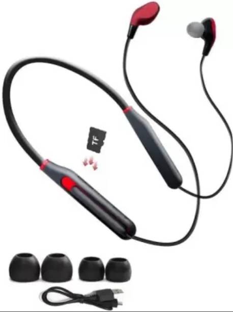 FRISTDOWN Stereo Sound Rich Bass Neckband with SD Card Slot & Mic Bluetooth Headset Bluetooth Headset