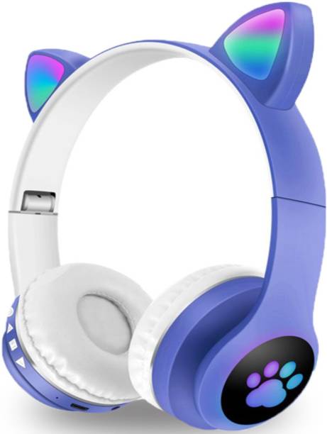 DAEMON Kids Headphones Wireless, Girls/Boys Cat Bluetoo...
