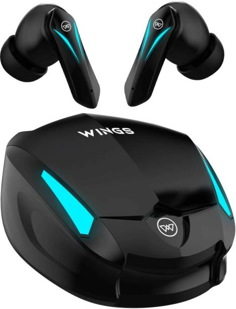 Wings Phantom 550, Gaming TWS Earbuds, 45hr Playtime, Touch Controls Bluetooth Gaming Headset