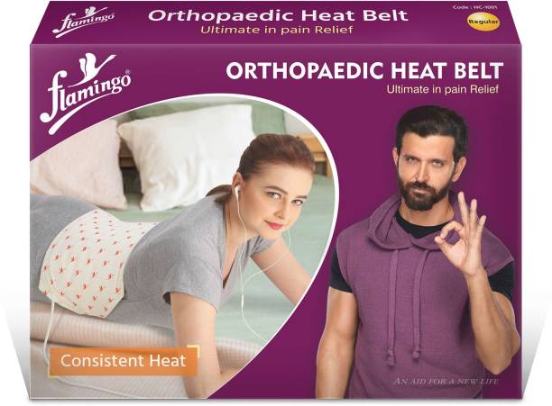 FLAMINGO Orthopaedic Electric Heat Belt | Heat Belt for Lower Back, Knee, Neck | X-Large Heating Pad