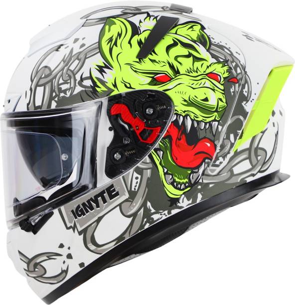 IGNYTE IGN-4 Hyena ISI/DOT Certified Full Face Graphics Helmet Motorbike Helmet