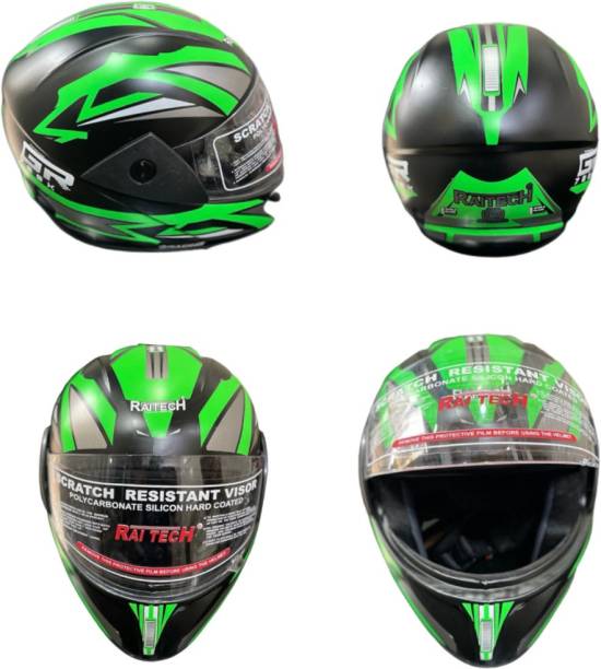 Raitech Stylish Men Full Face Helmet Motorbike Helmet