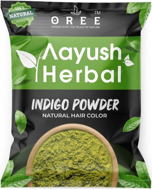 Aayush herbal Indigo Powder for Black hair| 100% Pure and Natural Hair dye