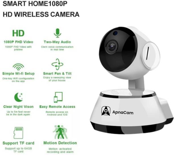 ApnaCam WiFi Camera IP 360 Degree Camera, Calling, Alarm, Night Vision Security Camera Security Camera