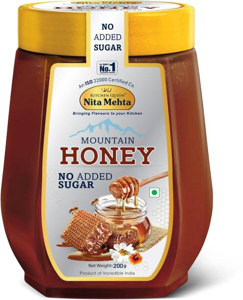 KITCHEN QUEEN NITA MEHTA Pure Honey 200g | Rich & Pure MOUNTAIN HONEY | No Sugar Added