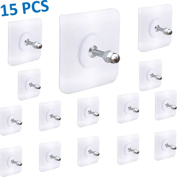 Critom Nail Free Wall Hook Screw Adhesive Non-Trace No Drilling Bathroom Installation Hook 15