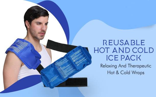dx mart Reusable Multi Purpose Ice Pack with Strap Pain Relief For Any Body Parts Hot Cold Therapy for Back, Knee, Waist, Arm, Elbow, Shoulder, Ankle, Hip - Gel Pack