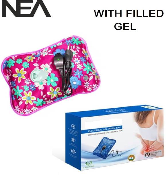 Nea Electric Hot Water (With Filled Gel) Warm Bag for Pain Relief & Massager Electrical 1 L Hot Water Bag