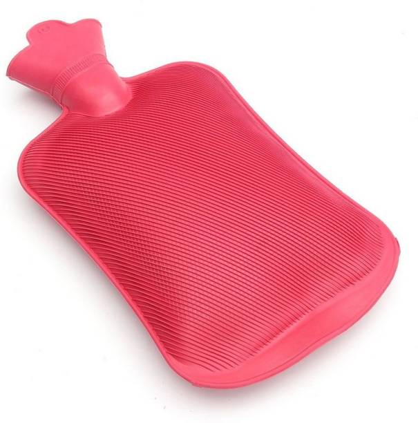 Zinkz Rubber Hot Water Bag, Heating Pad for Pain Relief, Period Pain, Rubber Bottle Non Electrical (Random Color & Design) 2 L Hot Water Bag