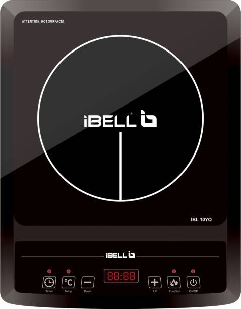 iBELL 10YO 2000W, Auto Shut Off, Overheat Protection, BIS Certified Induction Cooktop