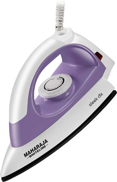 MAHARAJA WHITELINE Sleek DLX 1000 W Dry Iron (Pastle Violet & White)