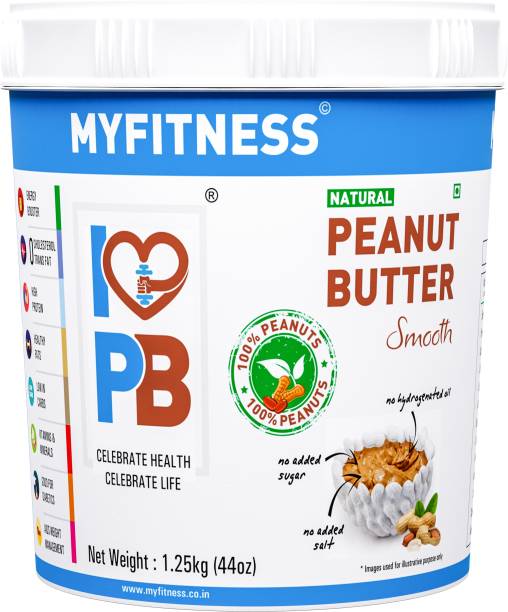 MYFITNESS Natural Peanut Butter Smooth 1250 g