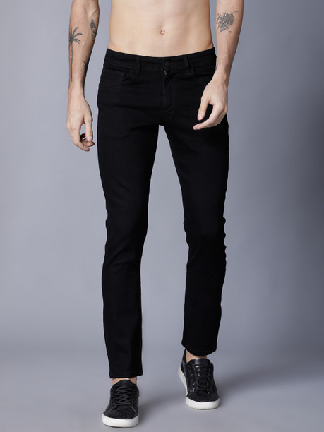casual black jeans men