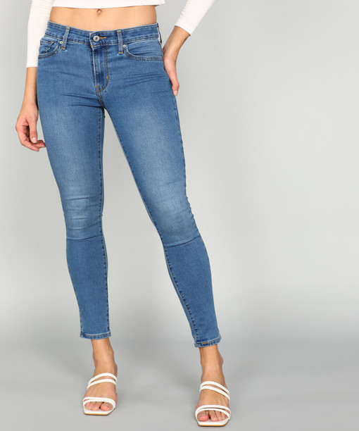 Mid-Wash High-Rise 726 Flared Jeans