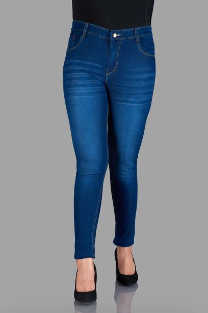 jumpy style Slim Women Dark Blue Jeans