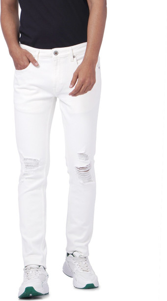 white skinny jeans mens