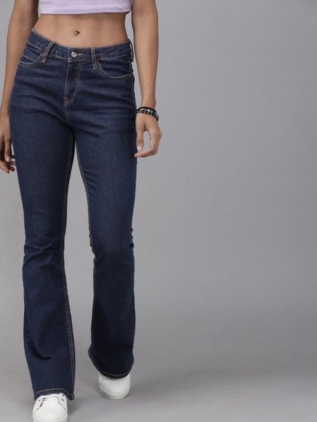 low rise bootcut jeans
