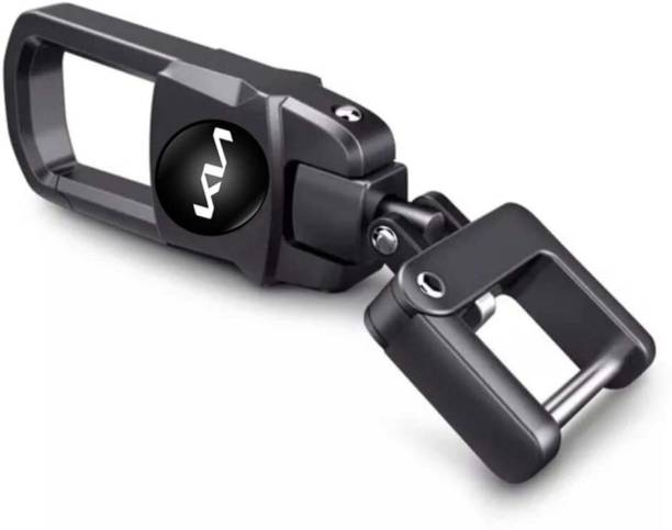 Greenworld Black Color Keychain for Kia Seltos/Kia Sonet/Kia Carens/Sutable for all Kia Car Key Chain