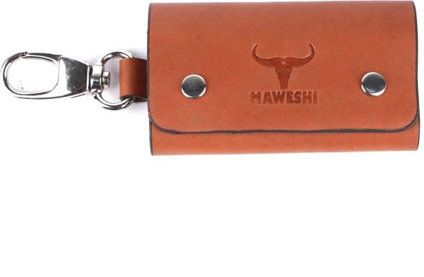 MAWESHI Brown Key Chain Pouch Key Chain