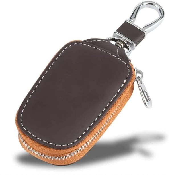 Highlark Genuine Leather Key Pouch Car Case Key Chain