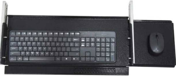 VITSZEE High Grade Metal Keyboard Tray with Mouse pad tray desk (Telescopic Channel) Keyboard Tray