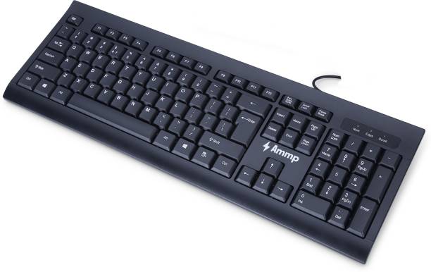 AMMP KB-031W Keyboard Wired USB Desktop Keyboard Price in India
