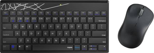 RAPOO 8000M/Keyboard & Mouse Combo (4 Device Connectivi...