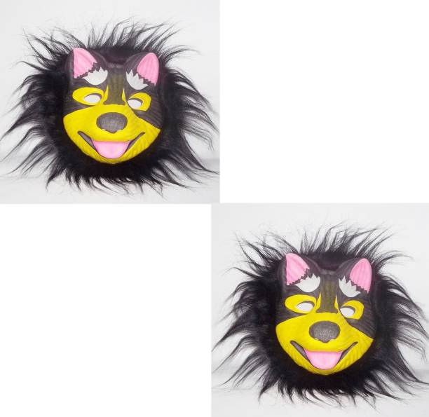 Avirons Fur Animal Dog Face Mask for Kids & Adults