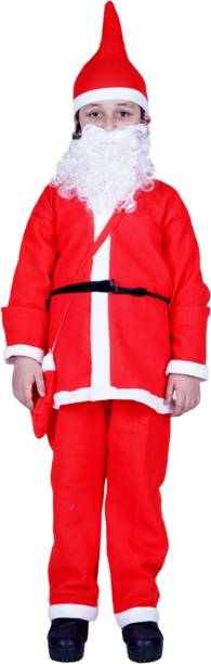 ITSMYCOSTUME Santa Claus Costume Dress Kids Christmas S...