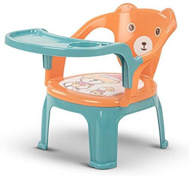 baybee Plastic Baby Chair for Kids Study Table Chair with Cushion Seat & High Backrest Plastic Chair
