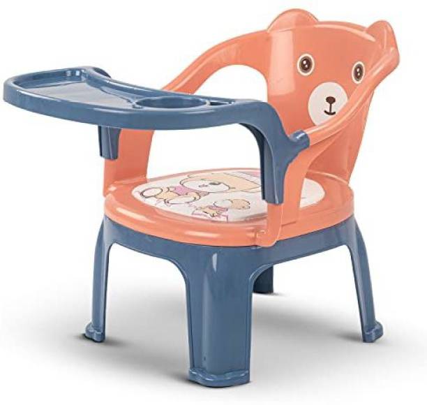 baybee Plastic Baby Chair for Kids Study Table Chair with Cushion Seat & High Backrest Plastic Chair
