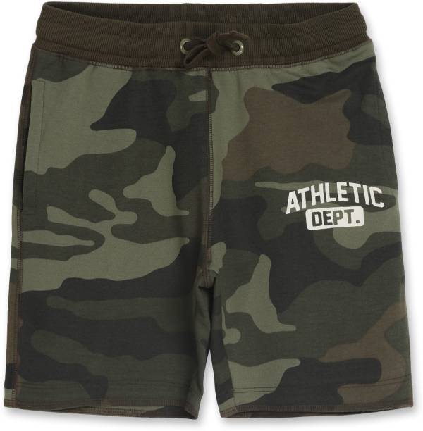 Alan Jones Short For Boys Casual Military Camouflage Cotton Blend